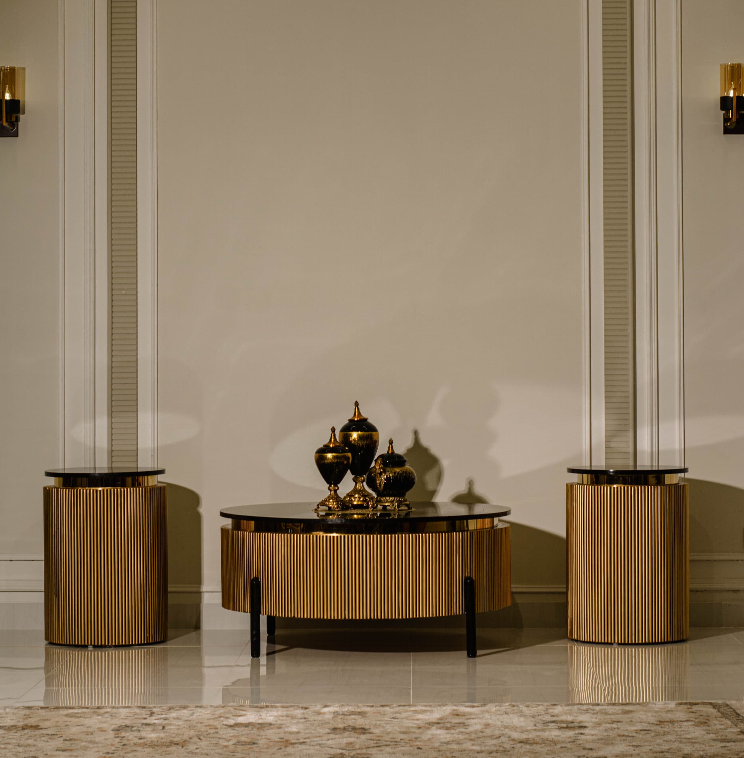 This image is for Fresco Brass Center Table
