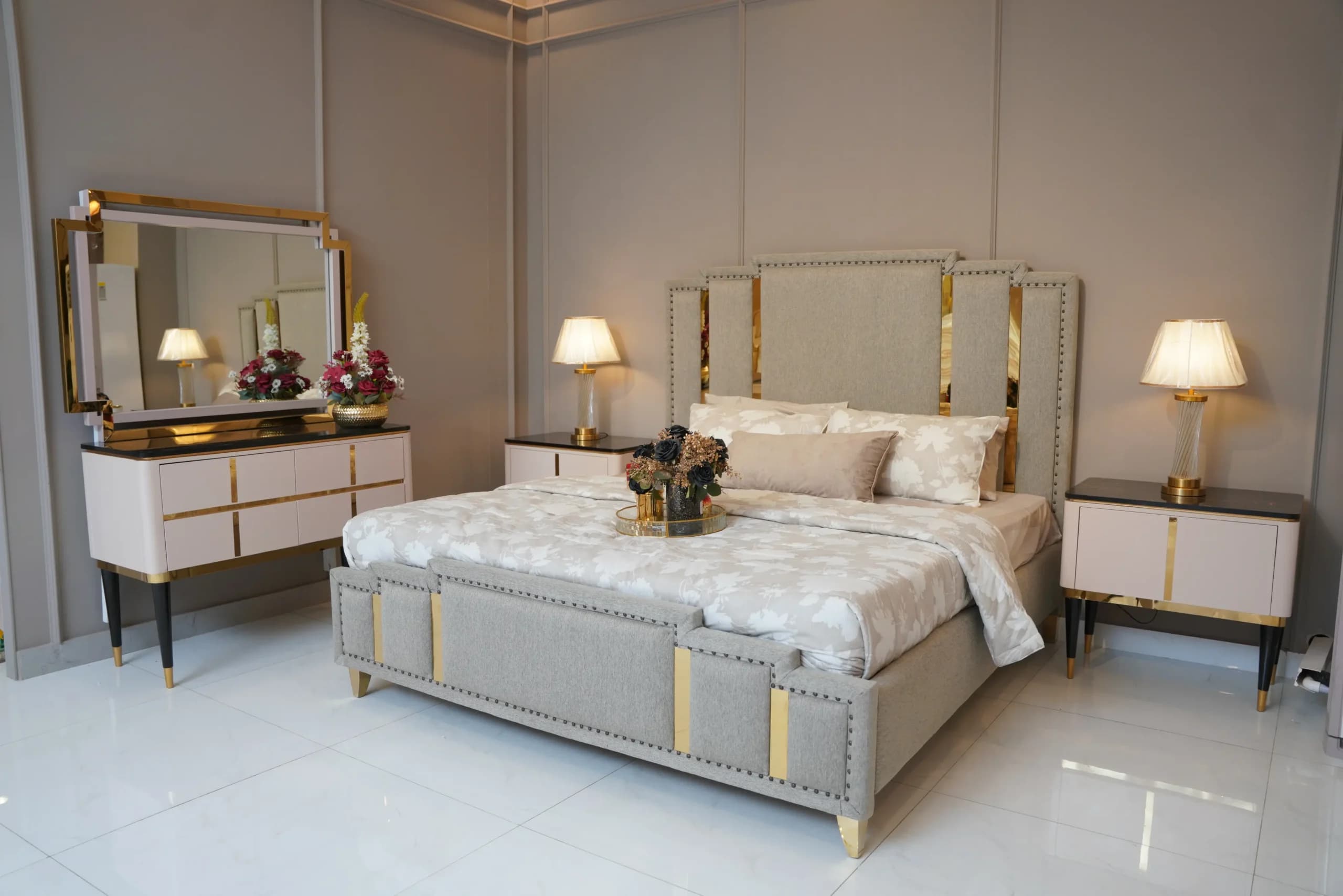 Hermes Brass Bed