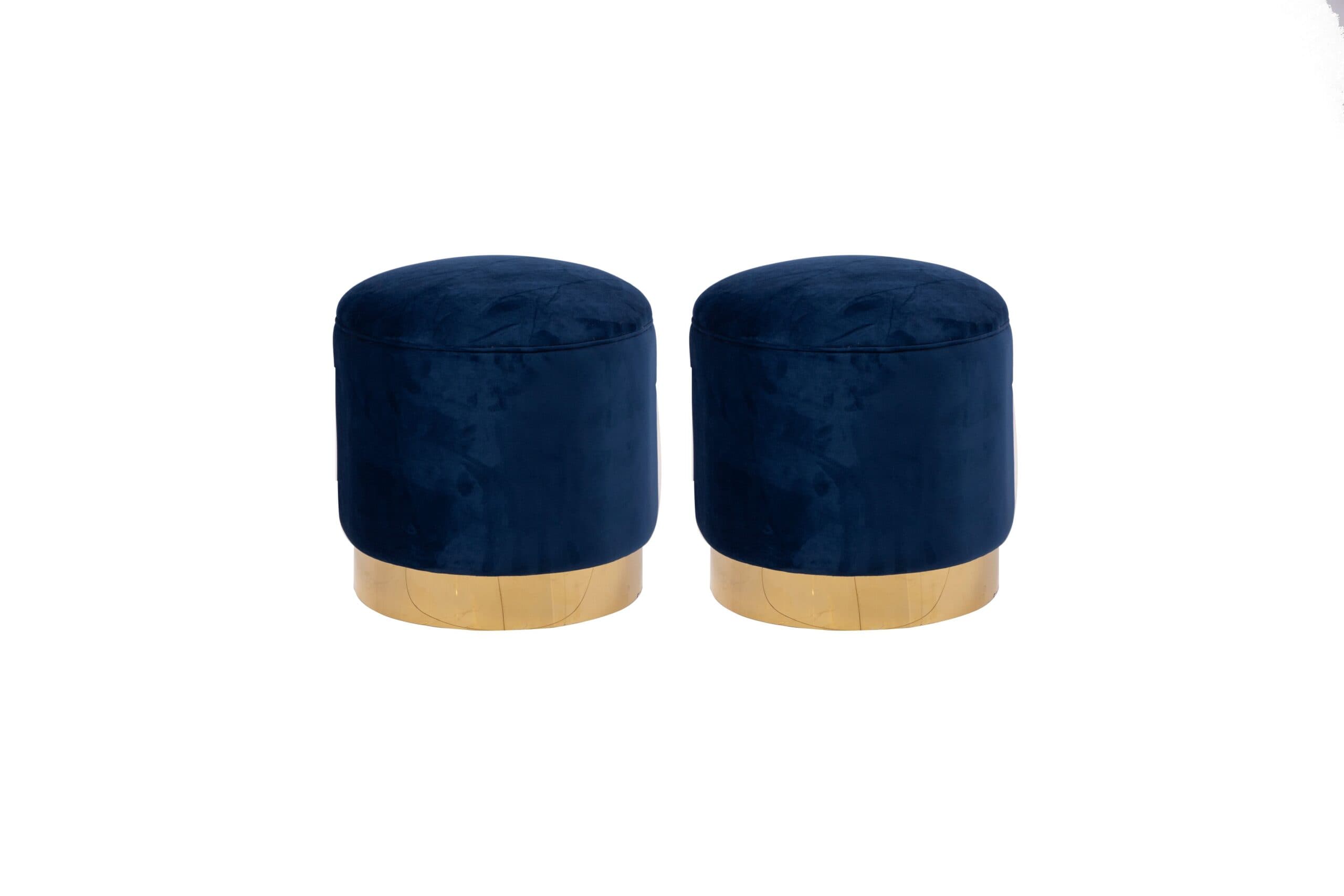 Hermes Brass Ottoman