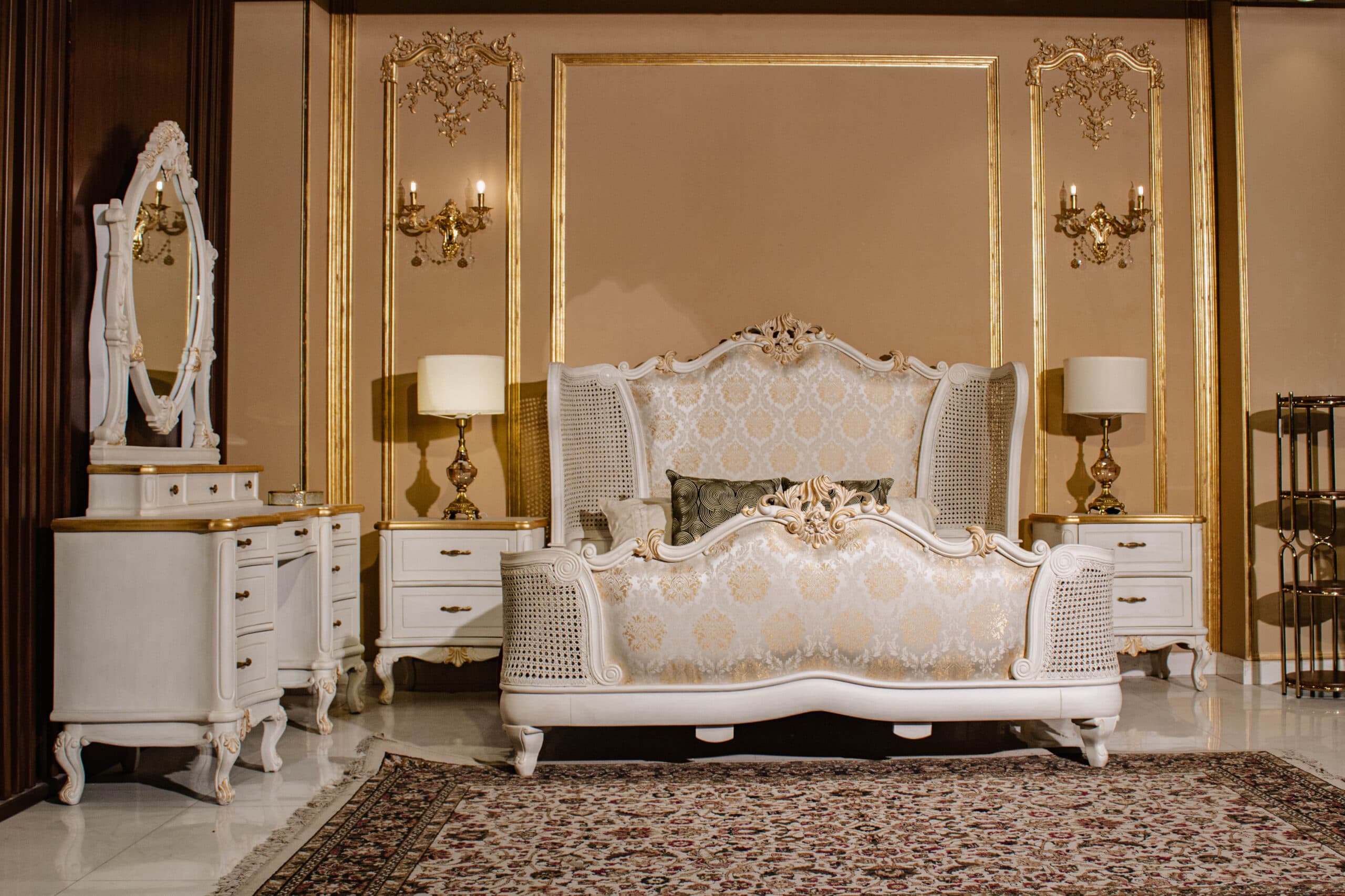 French Cane Bed