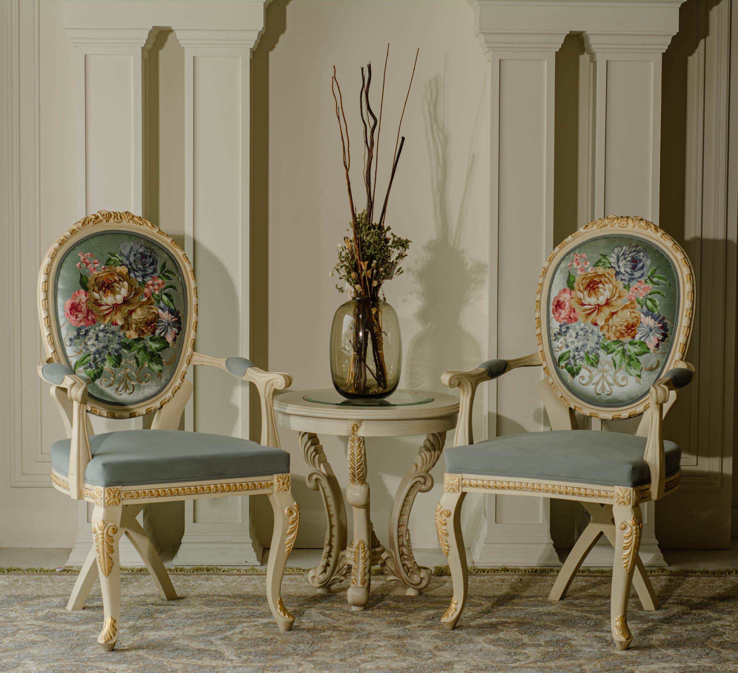 Gold Leaf Chairs