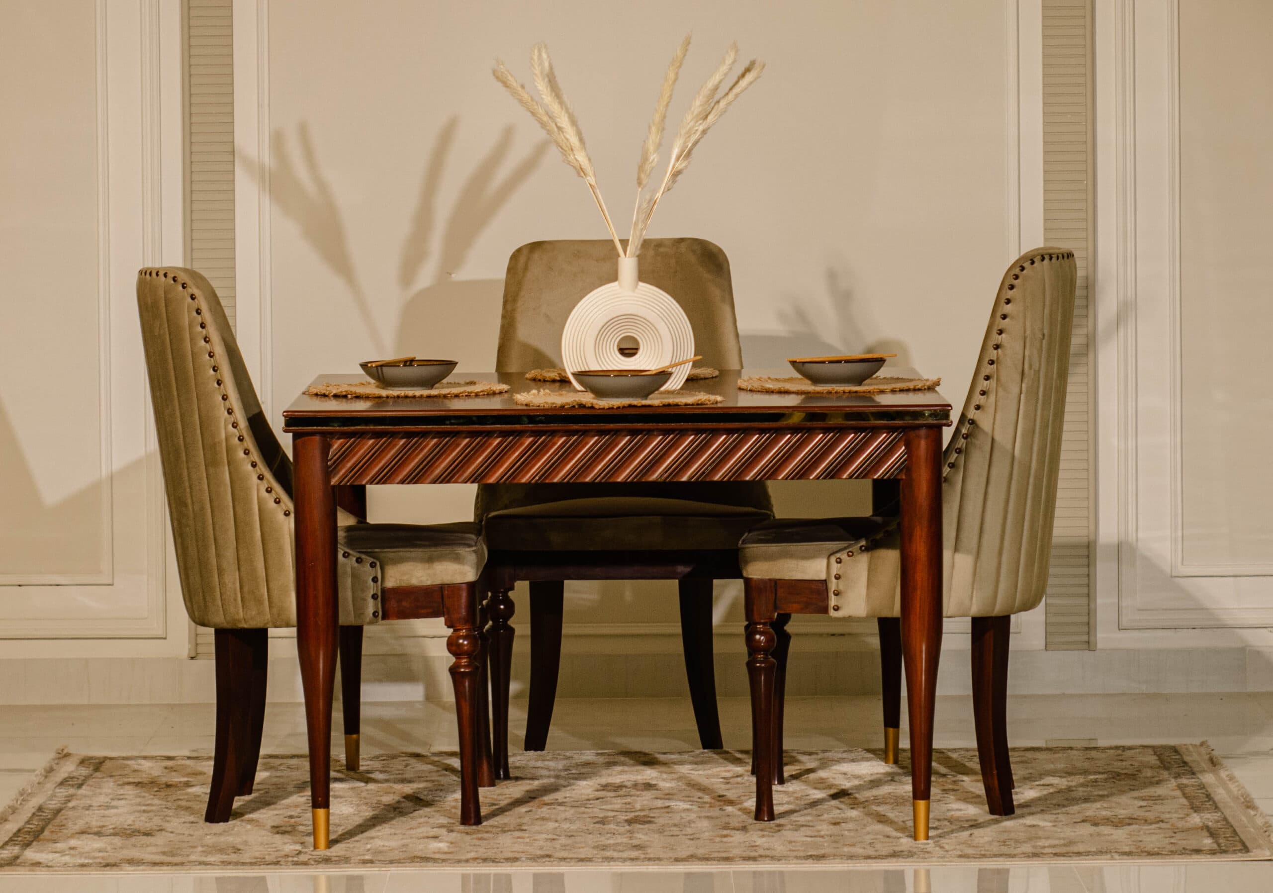 Brass Line Dining set