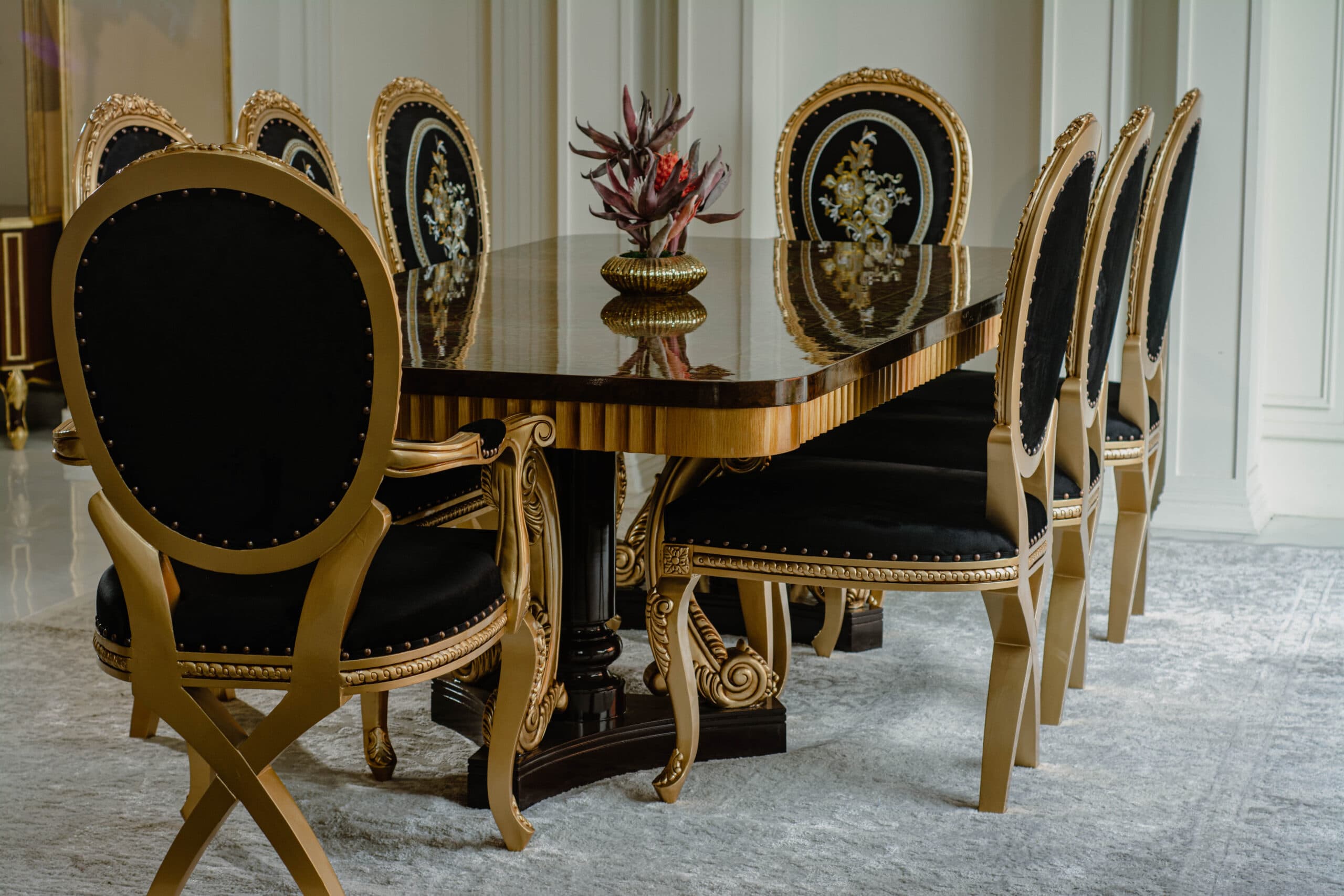 Gold Leaf Dining Set