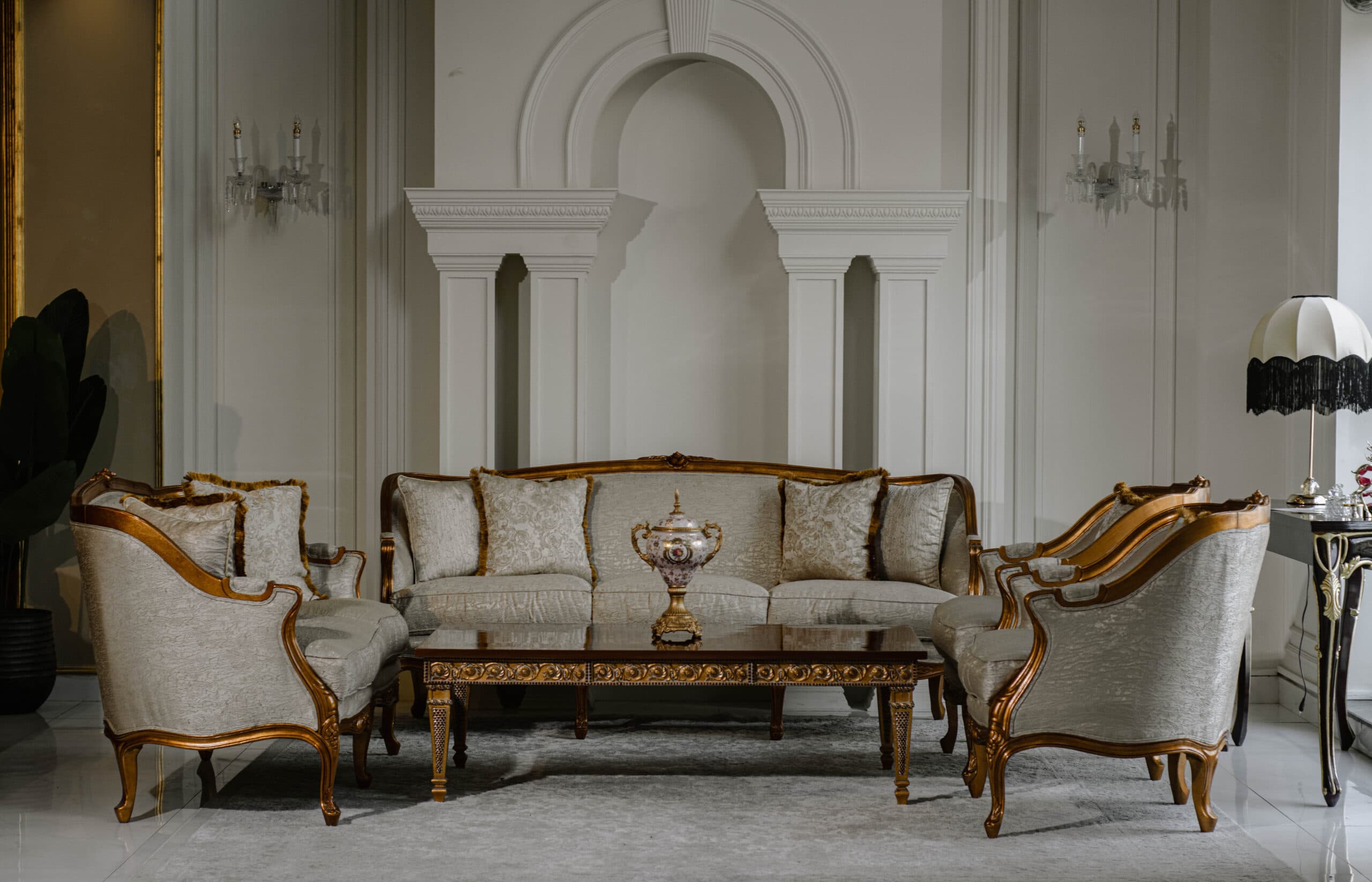 this image is for Gold Queen Sofa