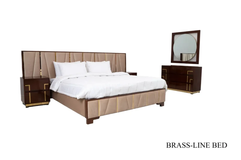 Brass Line Bed - Image 7
