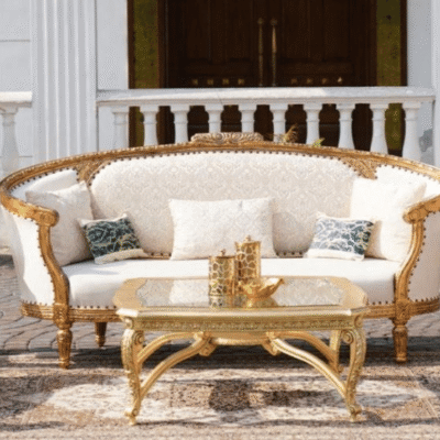 Spiral Gold Sofa