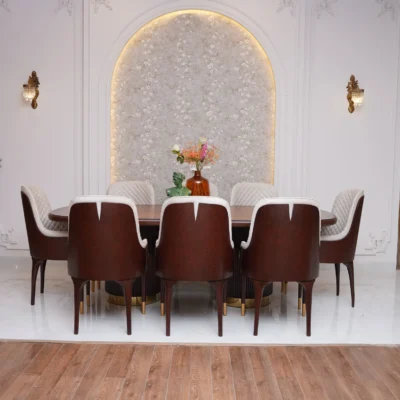 Burl Brass Dining