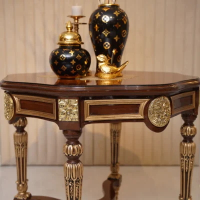 Shield Brass Foyer Table