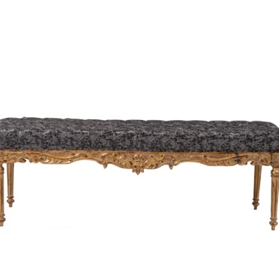 Gold Carved Settee