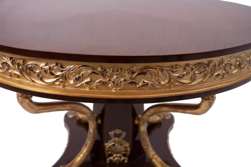 Wooden Round Foyer Table - Image 3