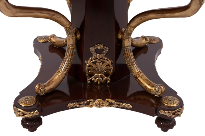 Wooden Round Foyer Table - Image 4