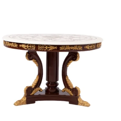 Painted Round Foyer Table
