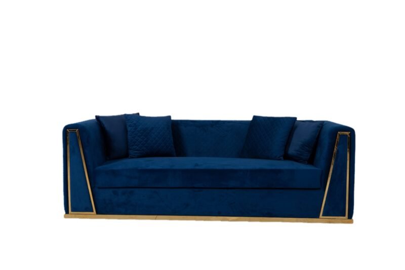 Hermes Brass Sofa - Image 4