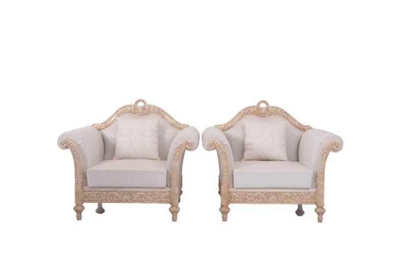 Spiral Gold Sofa - Image 6