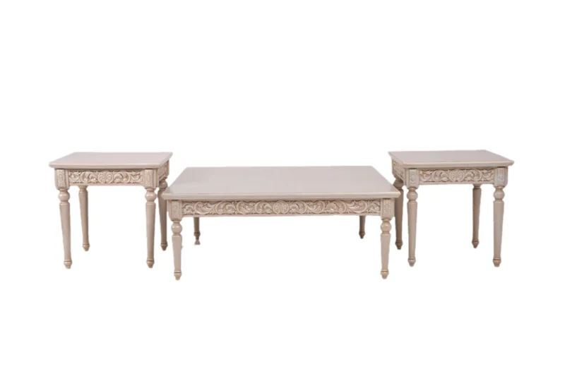 Spiral Gold Center Table Set