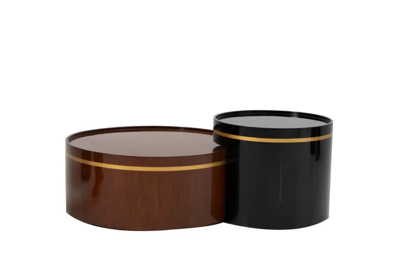 Brass Line Center Table Set - Image 3