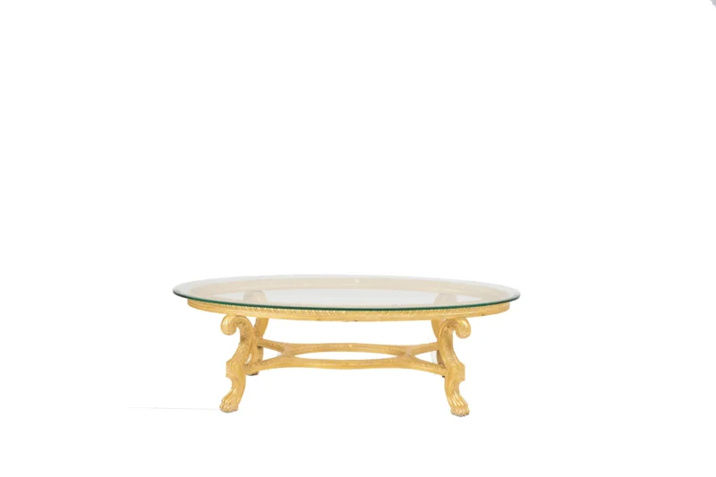 Victorian Gold Center Table Set - Image 3