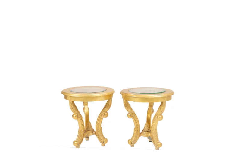 Victorian Gold Center Table Set - Image 4