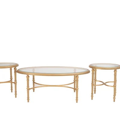 Italian Gold Center Table Set