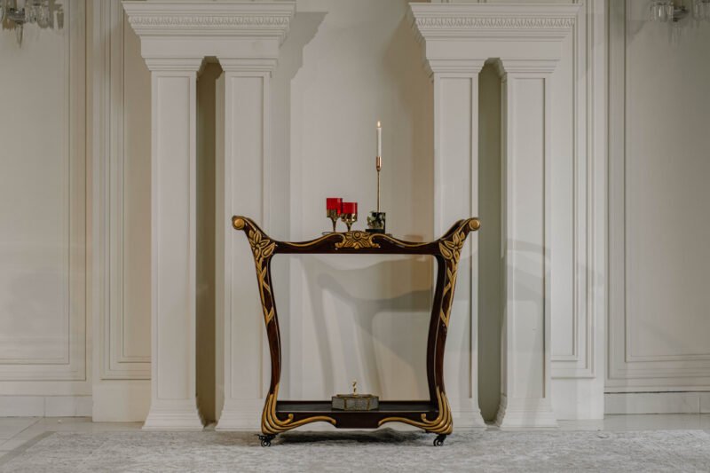 this image is for Leather Tea Trolley