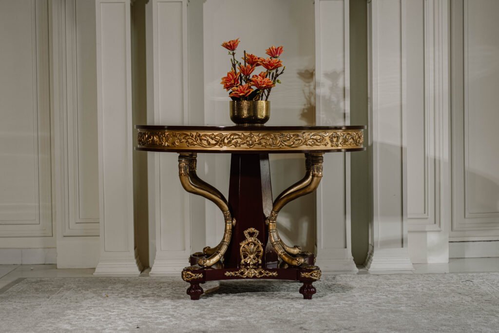 this image is for Wooden Round Foyer Table
