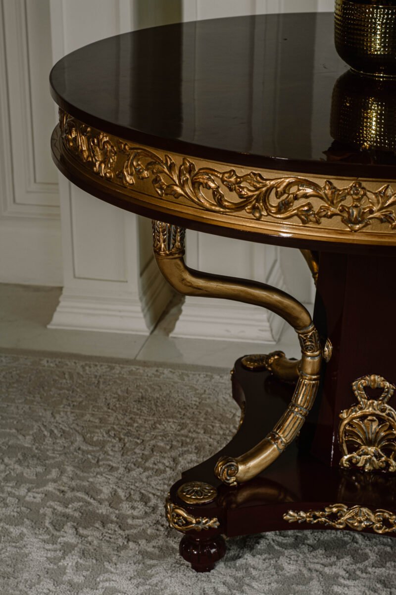 Wooden Round Foyer Table - Image 3