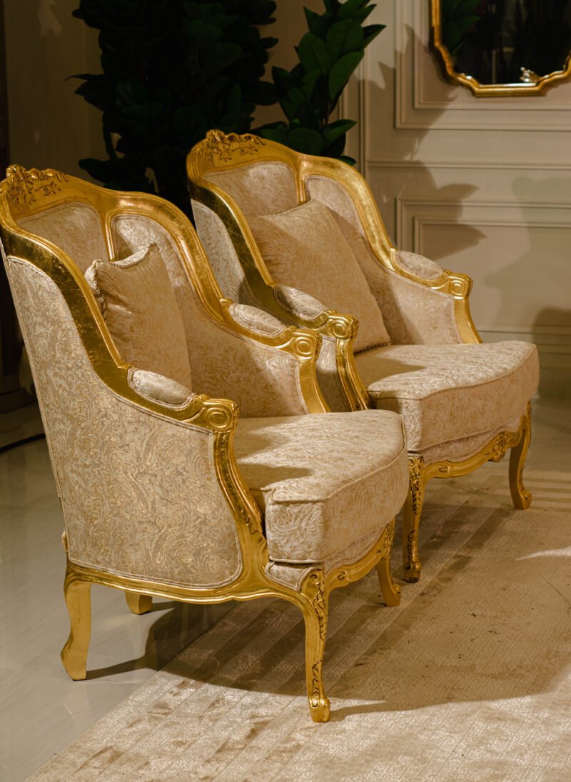 Classic Rose Sofa Golden - Image 8