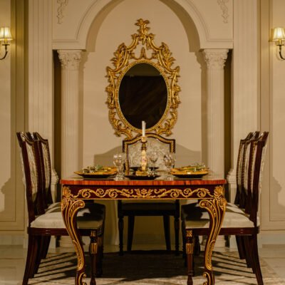 This image is for Shield Back Dining Set