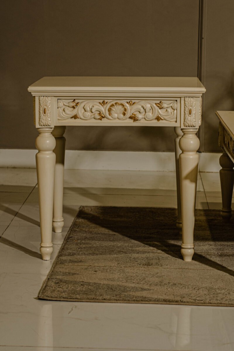 this image is for Spiral Gold Center Table Set