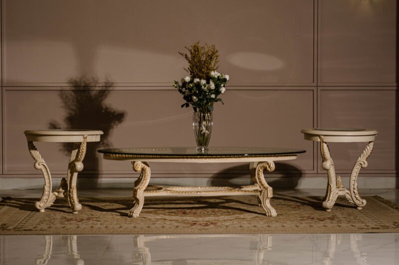 this image is for Victorian Gold Center Table Set