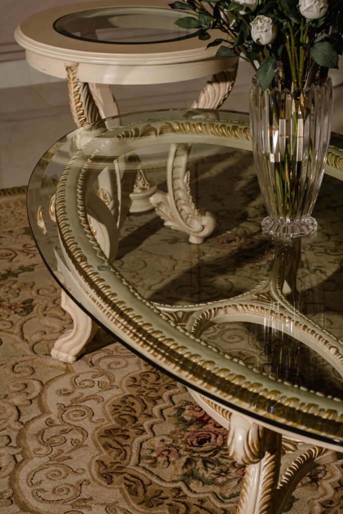 this image is for Victorian Gold Center Table Set