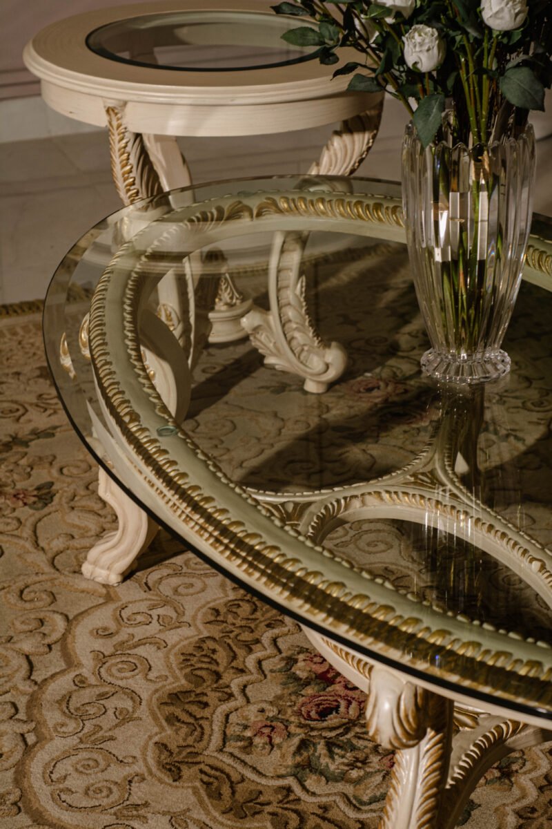 this image is for Victorian Gold Center Table Set