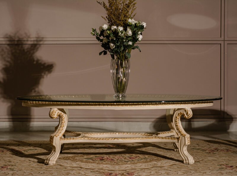 Victorian Gold Center Table Set - Image 4