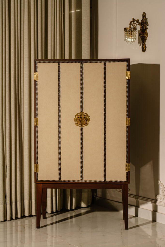 This Image is for Leather Bar Cabinet