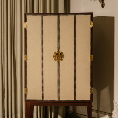 This Image is for Leather Bar Cabinet