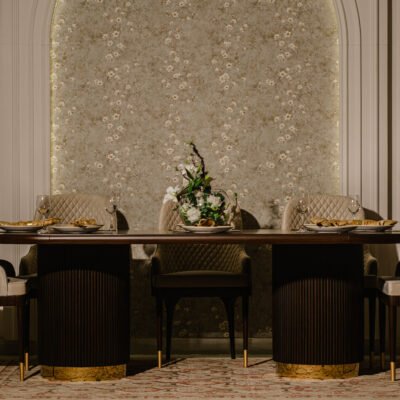 This image is for Burl Brass Dining