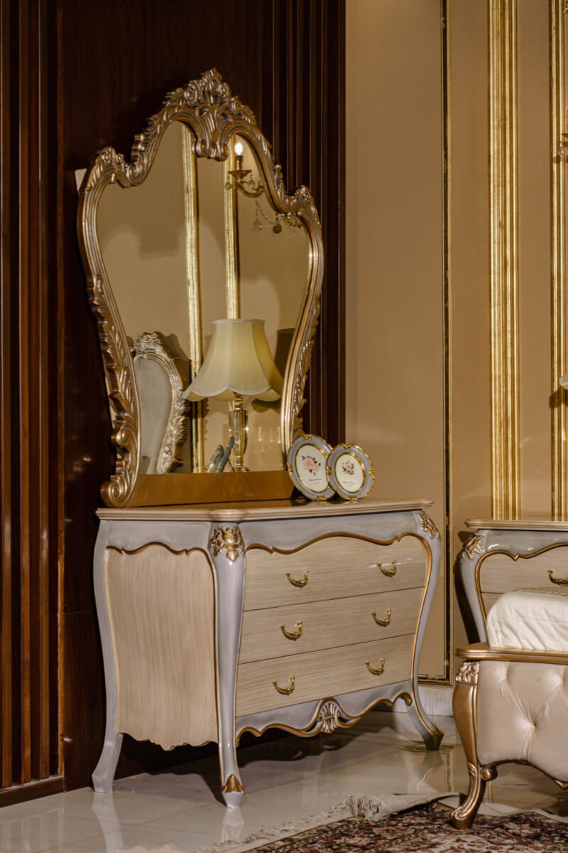 Zinc Gold Bed+Side Tables - Image 6