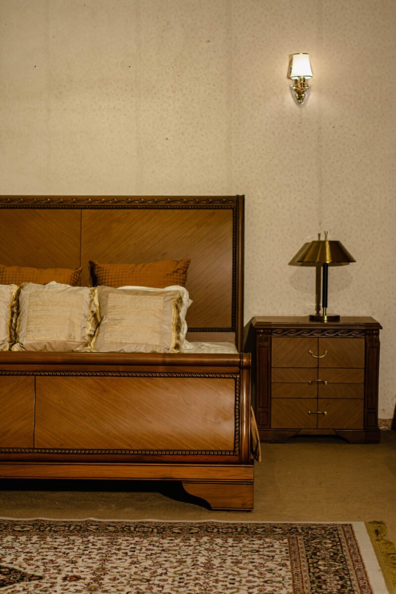 Walnut Bed+Side Tables - Image 3