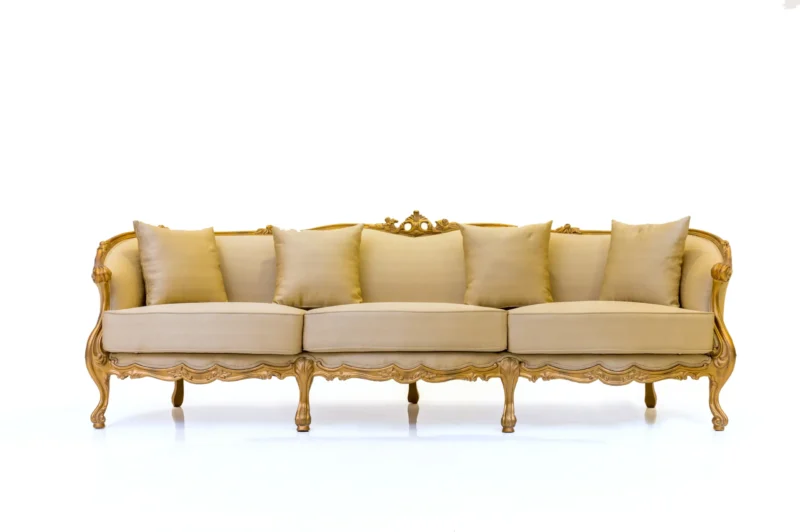 French Carved Sofa - Image 3
