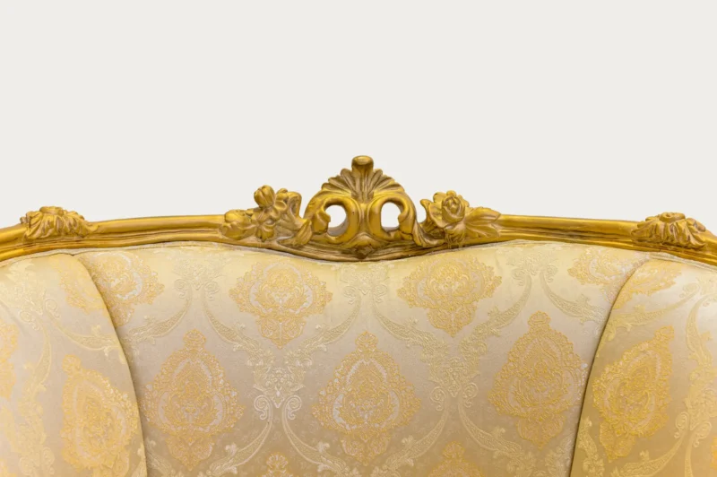 French Carved Sofa - Image 5