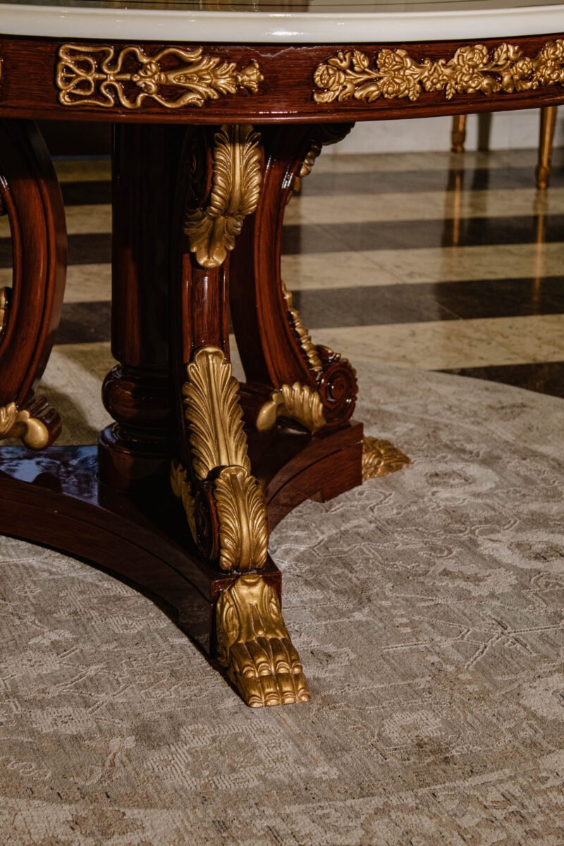 Painted Round Foyer Table - Image 5
