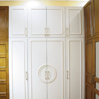 MDF Wardrobe with Deco White Paint