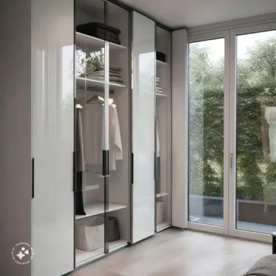 UV Sheet Wardrobe with Aluminum + Glass