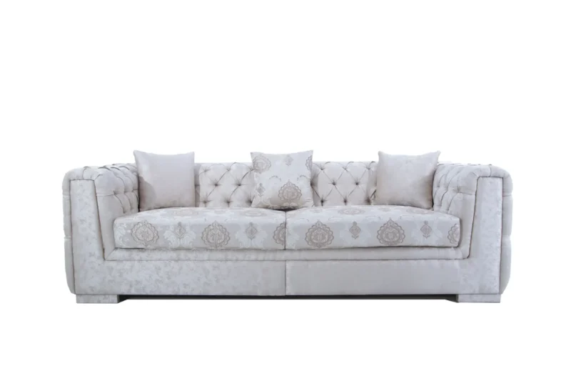 French Quilted Sofa - Image 3