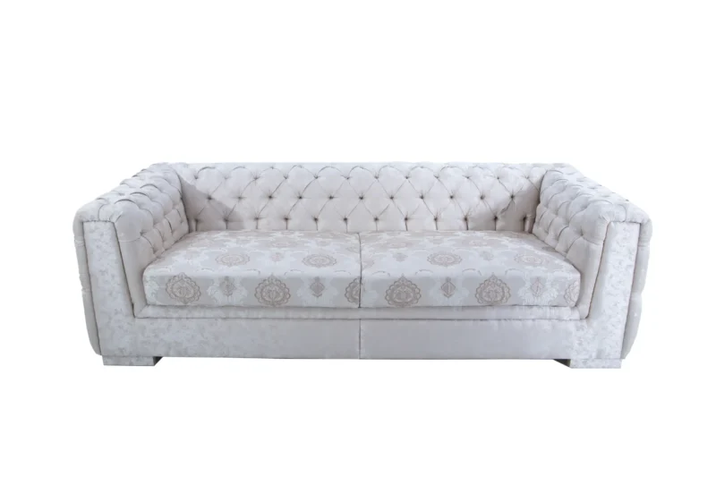 French Quilted Sofa - Image 4