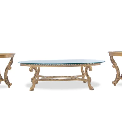 Victorian Gold Center Table Set