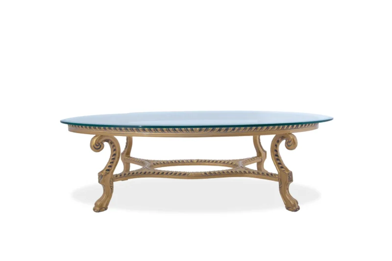 Victorian Gold Center Table Set - Image 8