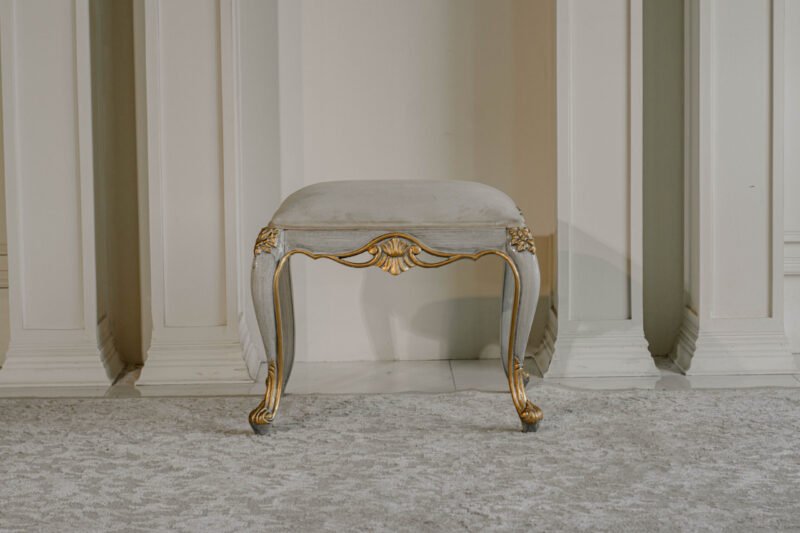 Zinc Gold Dresser Stool - Image 3