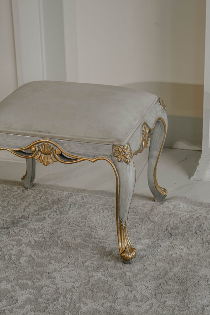 Zinc Gold Dresser Stool - Image 4