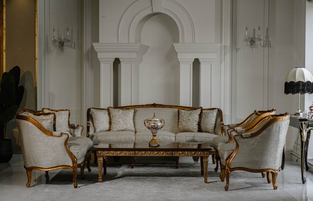 this image is for Gold Queen Sofa